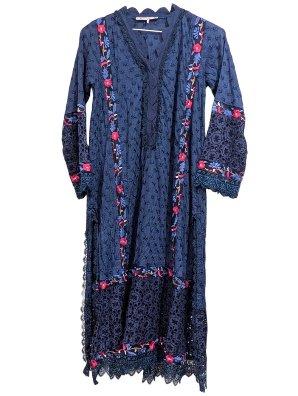 Ansab Jahangir Chikan Blue Mist Size XS - Picture 4 of 6